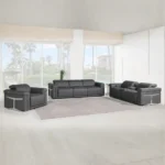 1126 Reclining Leather Sofa Set By Gu Furniture - Image 11