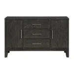Soma Mid Century Modern Black Server Cabinet By Homelegance - Image 2