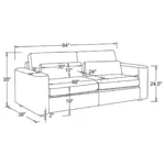 Amador Chenille Sofa Transitional By Coaster Furniture - Image 8