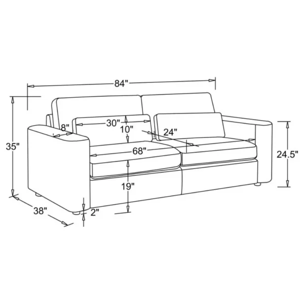 Amador Chenille Sofa Transitional By Coaster Furniture - Image 8