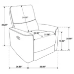 Navarro Glider Recliner Chair By Coaster Furniture - Image 10