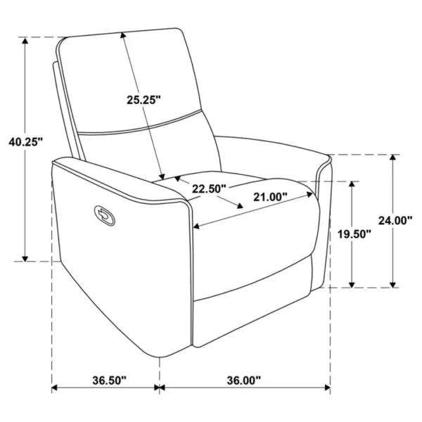 Navarro Glider Recliner Chair By Coaster Furniture - Image 10