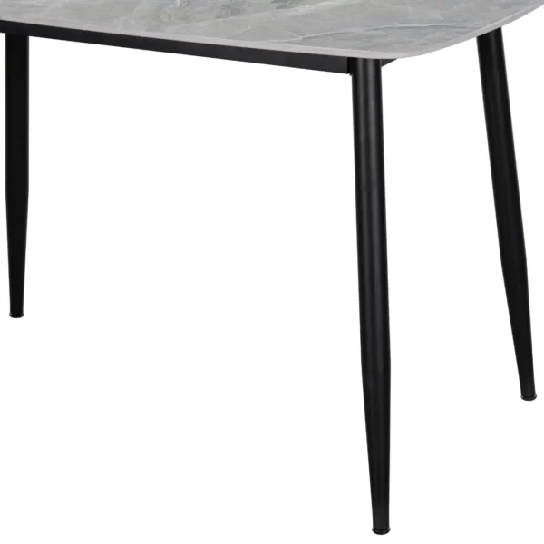 Metropolitan Contemporary Grey Marble Dining Table By Homelegance - Image 4