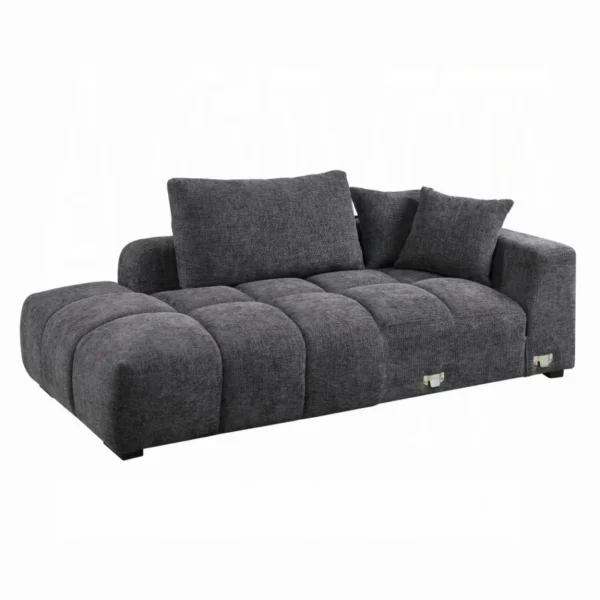 Chosen Gray Sofa Sectional with 6 Pillows by ACME - Image 3