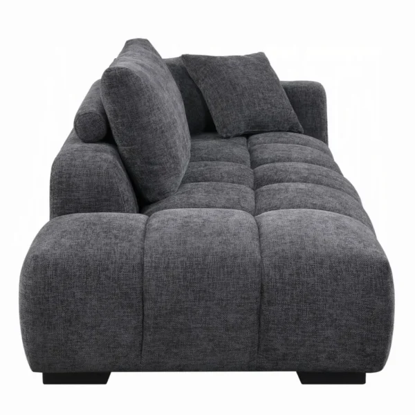 Chosen Gray Sofa Sectional with 6 Pillows by ACME - Image 4