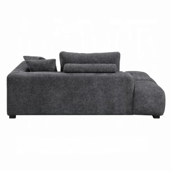 Chosen Gray Sofa Sectional with 6 Pillows by ACME - Image 5