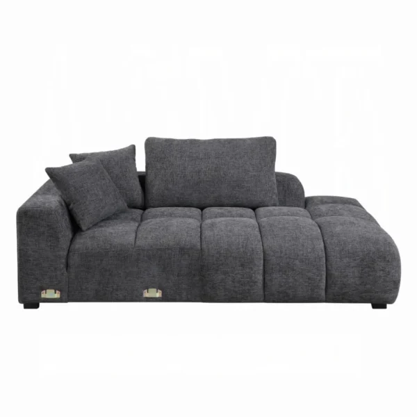 Chosen Gray Sofa Sectional with 6 Pillows by ACME - Image 6