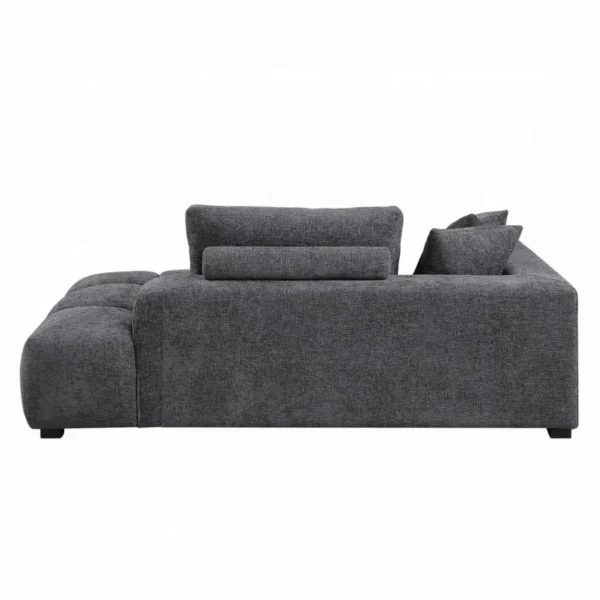 Chosen Gray Sofa Sectional with 6 Pillows by ACME - Image 7