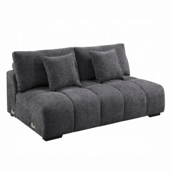 Chosen Gray Sofa Sectional with 6 Pillows by ACME - Image 9