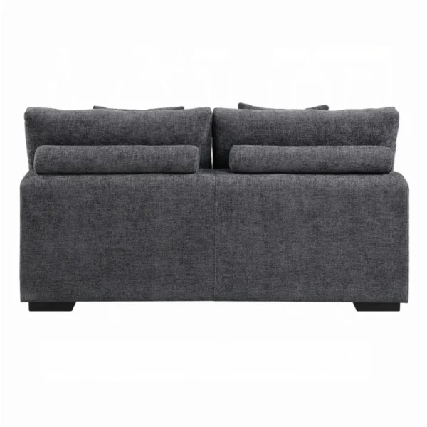 Chosen Gray Sofa Sectional with 6 Pillows by ACME - Image 10