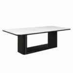 Koen Black Rectangle Dining Table with Ceramic Top by ACME - Image 2