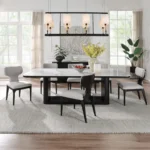 Koen Black Rectangle Dining Table with Ceramic Top by ACME - Image 6