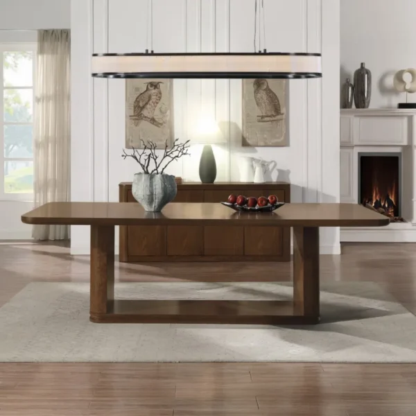 Koen 7 Piece Brown Oak Dining Set by ACME - Image 2