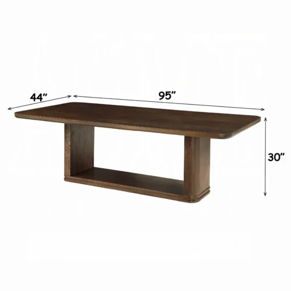 Koen Brown Rectangular Dining Table by ACME - Image 5