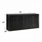 Koen Black Server Cabinet by ACME - Image 4