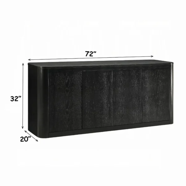 Koen Black Server Cabinet by ACME - Image 4