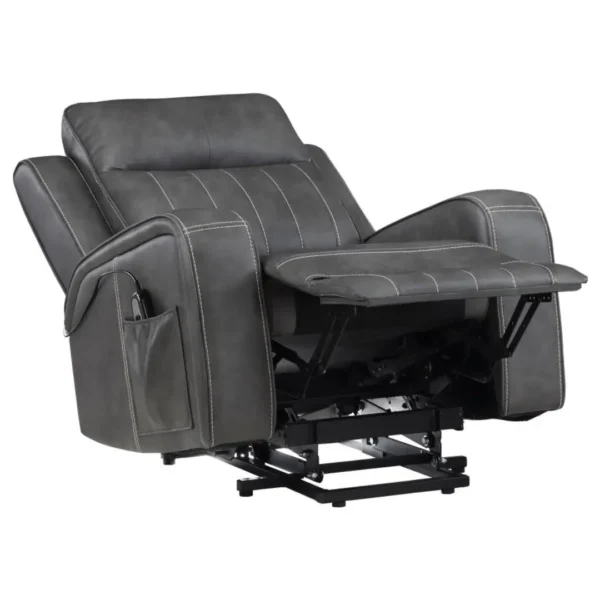 Raelynn Leather Power Recliner Lift Chair By Coaster Furniture - Image 3