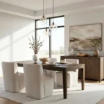 Beige Fabric Dining Room Chair Upholstery By Homelegance - Image 8