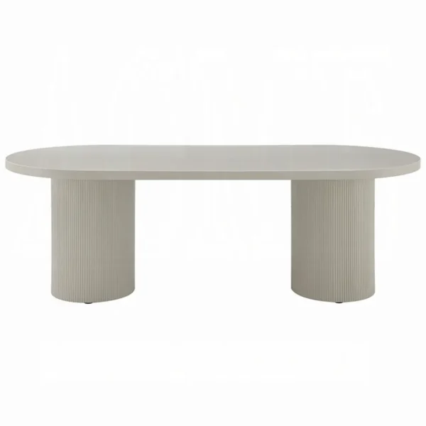 Laela 7 Piece White Oval Dining Set by ACME - Image 3