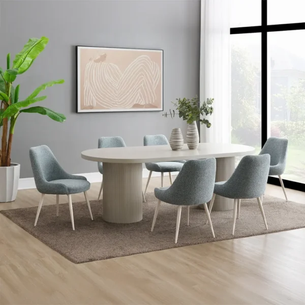 Laela Oval Wood Dining Table by ACME - Image 5