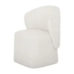 Beige Curved Back Upholstered Dining Chair By Homelegance - Image 4
