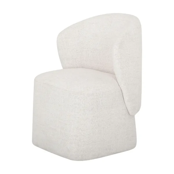 Beige Curved Back Upholstered Dining Chair By Homelegance - Image 4
