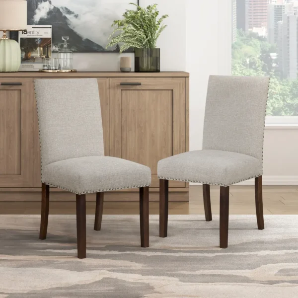 Paulson Upholstered Elegant Dining Chair Set Of 2 By Homelegance - Image 9
