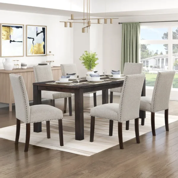 Paulson Upholstered Elegant Dining Chair Set Of 2 By Homelegance - Image 14