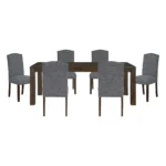 Paulson 7 Piece Modern Dining Table Set By Homelegance - Image 2