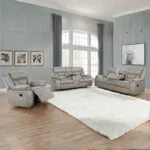 Greer 3-Piece Leather Reclining Sofa Sets By Coaster Furniture - Image 2