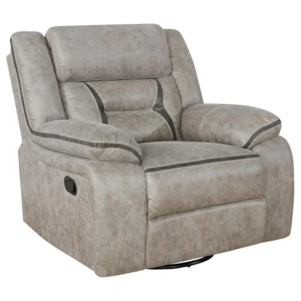 Greer 3-Piece Leather Reclining Sofa Sets By Coaster Furniture - Image 4