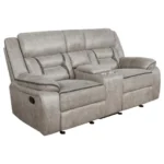 Greer 3-Piece Leather Reclining Sofa Sets By Coaster Furniture - Image 5