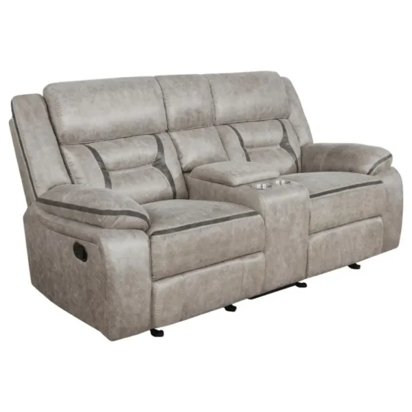 Greer 3-Piece Leather Reclining Sofa Sets By Coaster Furniture - Image 5