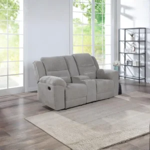 Gilson Gray Loveseat Recliner By Coaster Furniture