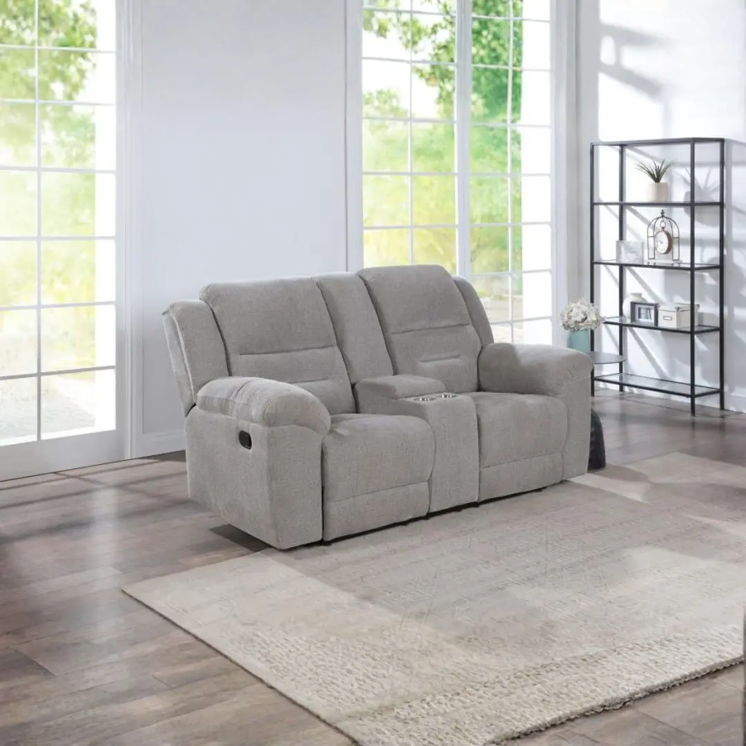 Gilson Gray Loveseat Recliner By Coaster Furniture | U-Trade Furniture Gilson Gray Loveseat Recliner By Coaster Furniture - Image 1