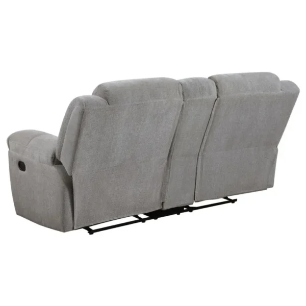 Gilson Gray Loveseat Recliner By Coaster Furniture - Image 5