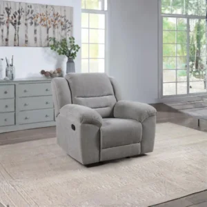 Gilson Chenille Gray Recliner By Coaster Furniture