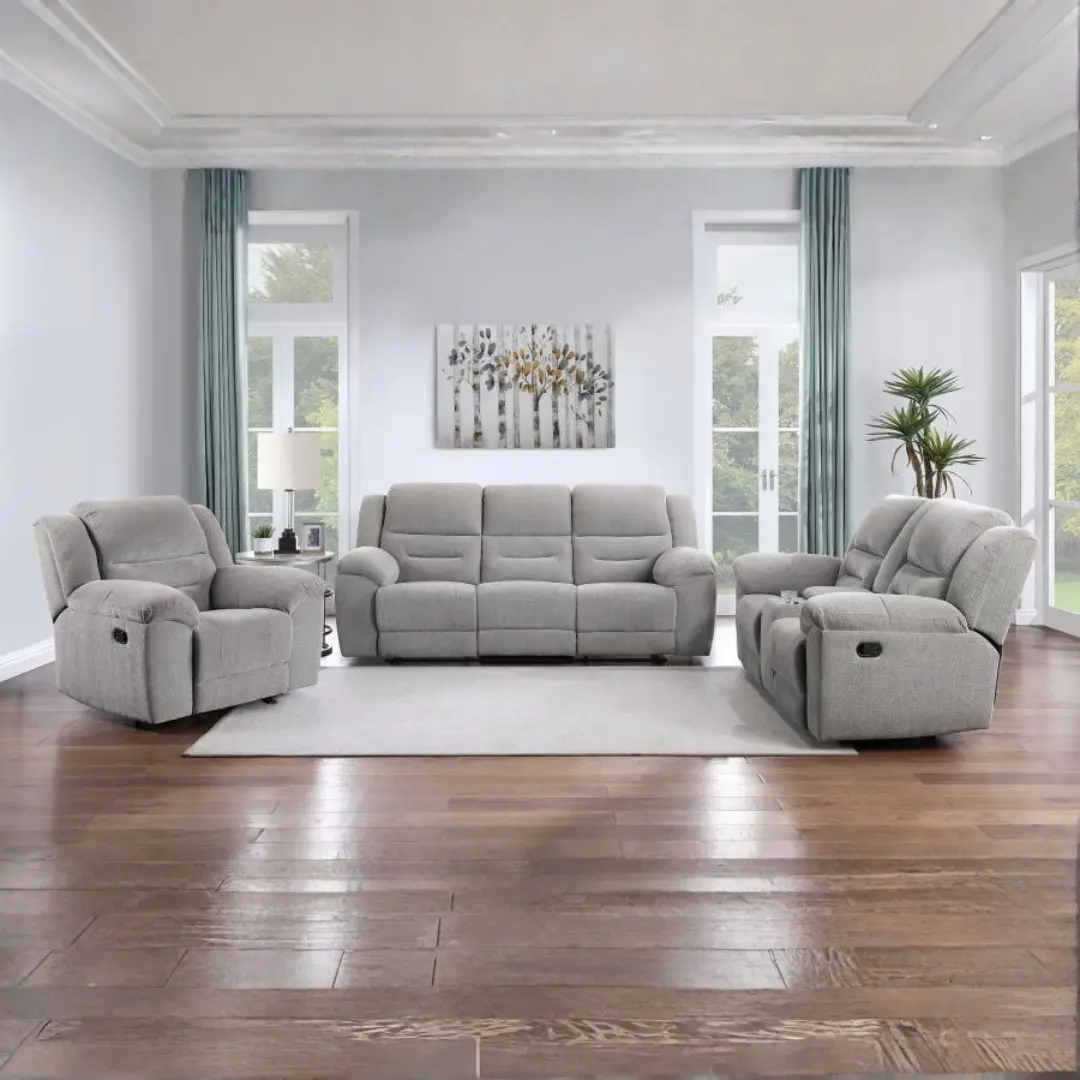Gilson Gray Sofa Reclining Set By Coaster Furniture | U-Trade Furniture Gilson Gray Sofa Reclining Set By Coaster Furniture - Image 1