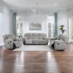 Gilson Gray Sofa Reclining Set By Coaster Furniture - Image 2
