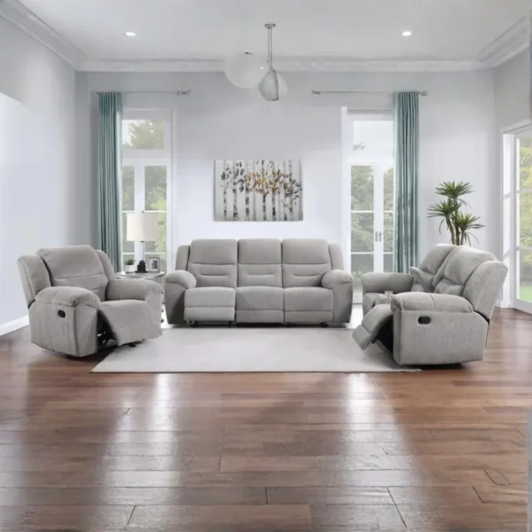 Gilson Gray Sofa Reclining Set By Coaster Furniture - Image 2