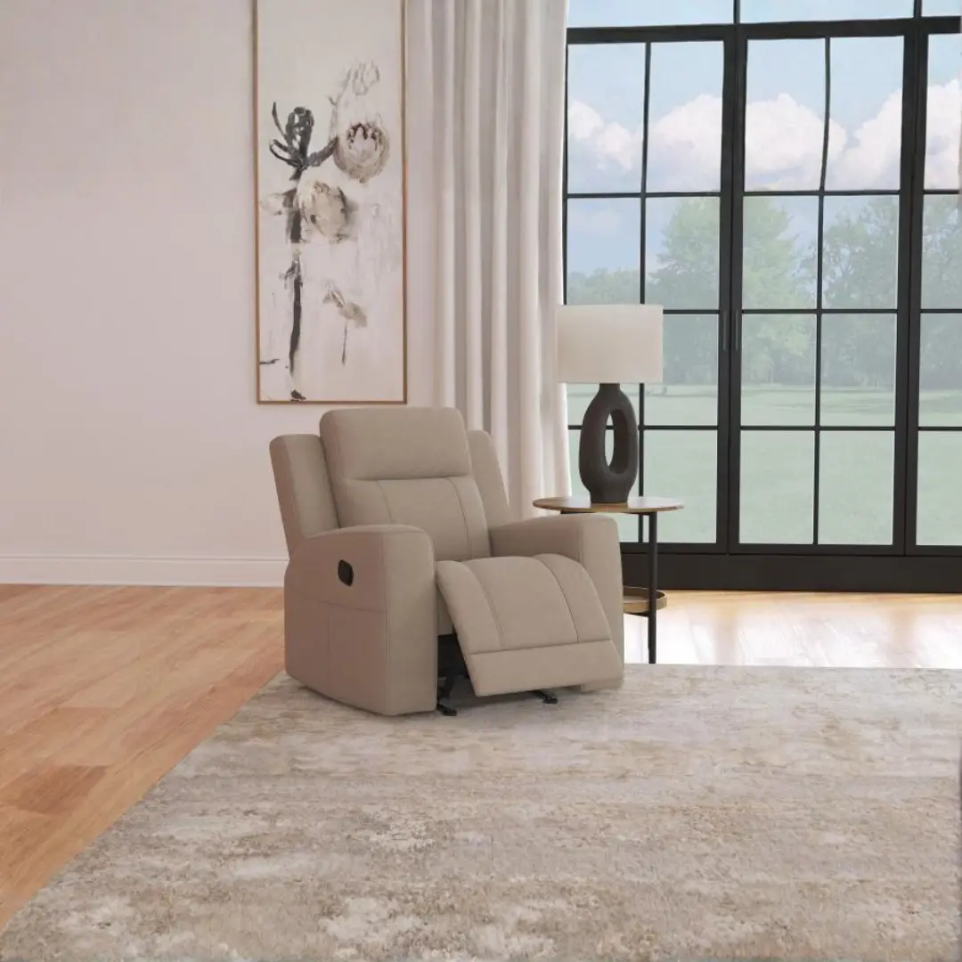 Brentwood Upholstered Rocking Recliner By Coaster Furniture | U-Trade Furniture Brentwood Upholstered Rocking Recliner By Coaster Furniture - Image 1