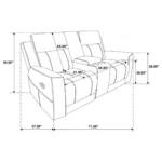 Brentwood Manual Reclining Loveseat By Coaster Furniture - Image 9