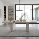 Tundra White Extendable Dining Room Table By Homelegance