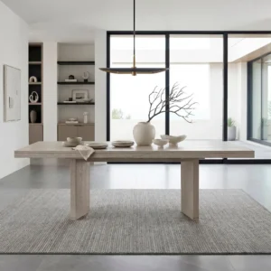 Tundra White Extendable Dining Room Table By Homelegance