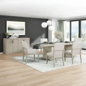 Tundra Contemporary Traditional Dining Room 7pc Set By Homelegance