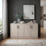 Tundra White Dining Server Cabinet By Homelegance