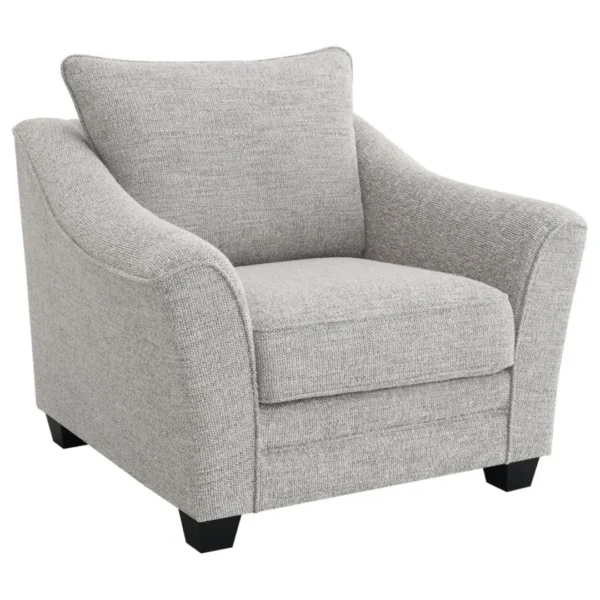 Tomkins Light Gray Sofa Set By Coaster Furniture - Image 2