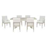 Tundra Contemporary Traditional Dining Room 7pc Set By Homelegance - Image 2