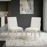 Tundra White Oak Dining Chair Set Of 2 By Homelegance