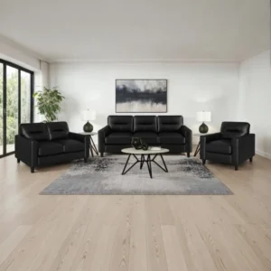 Scotland Three Piece Leather Sofa set By Coaster Furniture